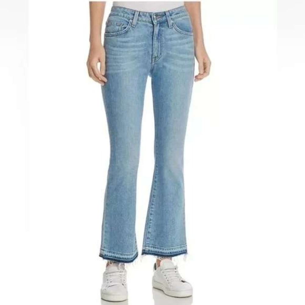 NWT Derek Lam Denim Gia Mid-Rise Cropped Flareβ Jeans in Light Wash - Size 30